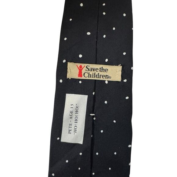 Save The Children Pete Age 13 Ho Hi Hi Santa Claus Sleigh Reindeer Necktie - Picture 4 of 7